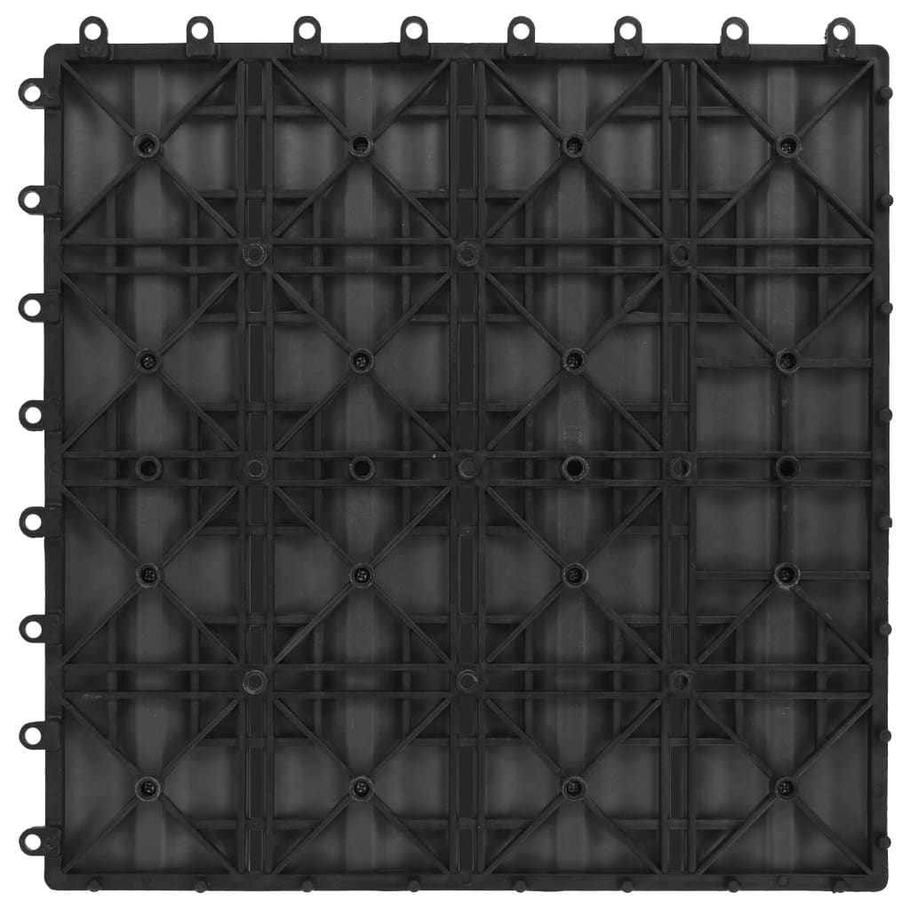 vidaXL Talne plošče 11 kosov globok relief WPC 30x30 cm 1 m² sive