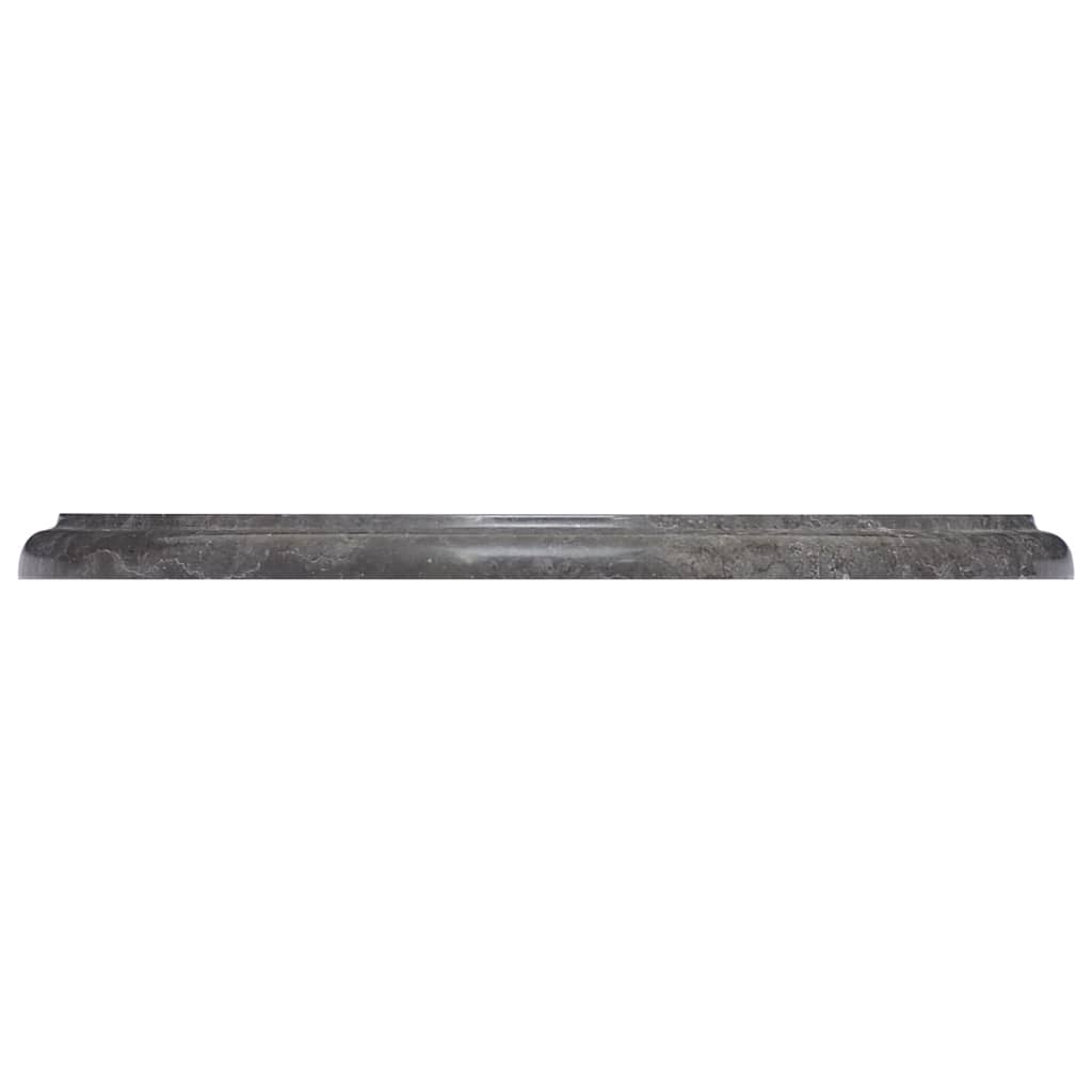 vidaXL Mizna plošča črna Ø 40x2,5 cm marmor