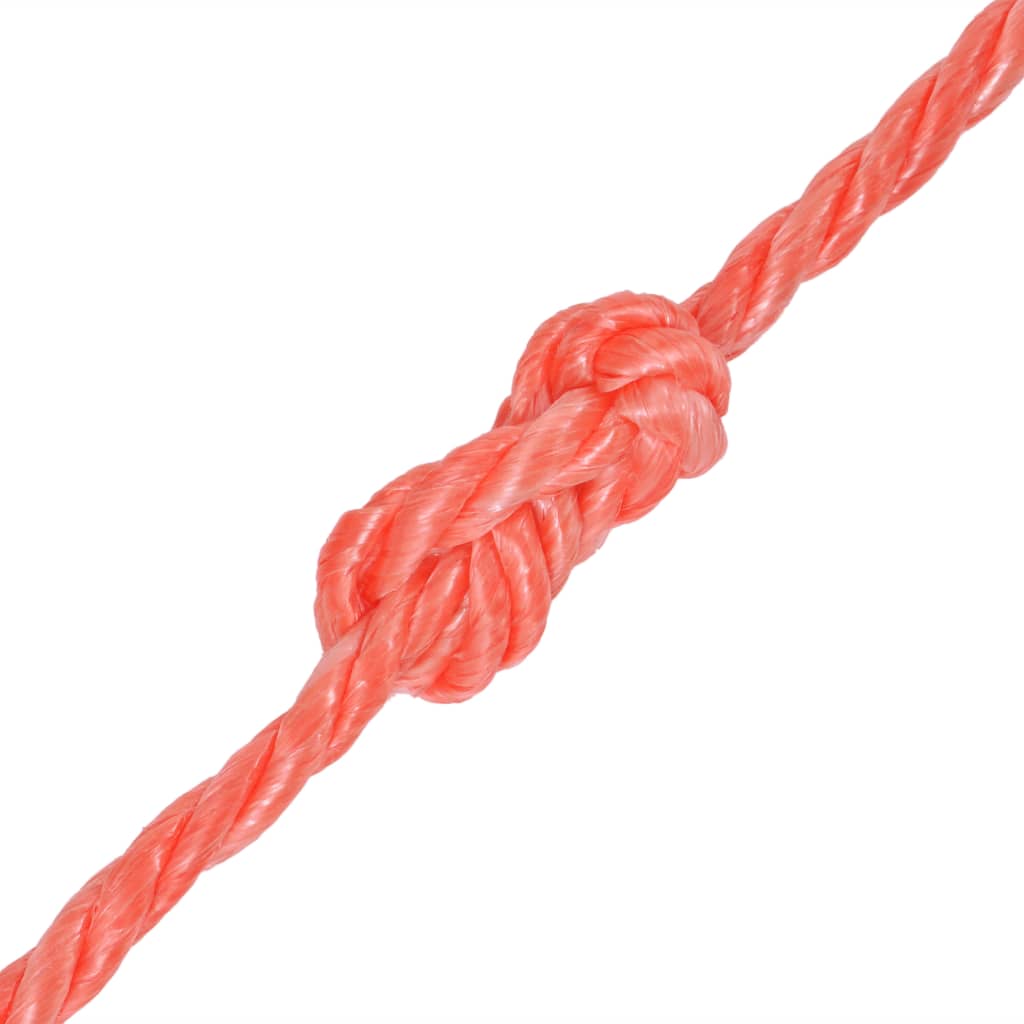 vidaXL Zvita vrv polipropilen 6 mm 200 m oranžna