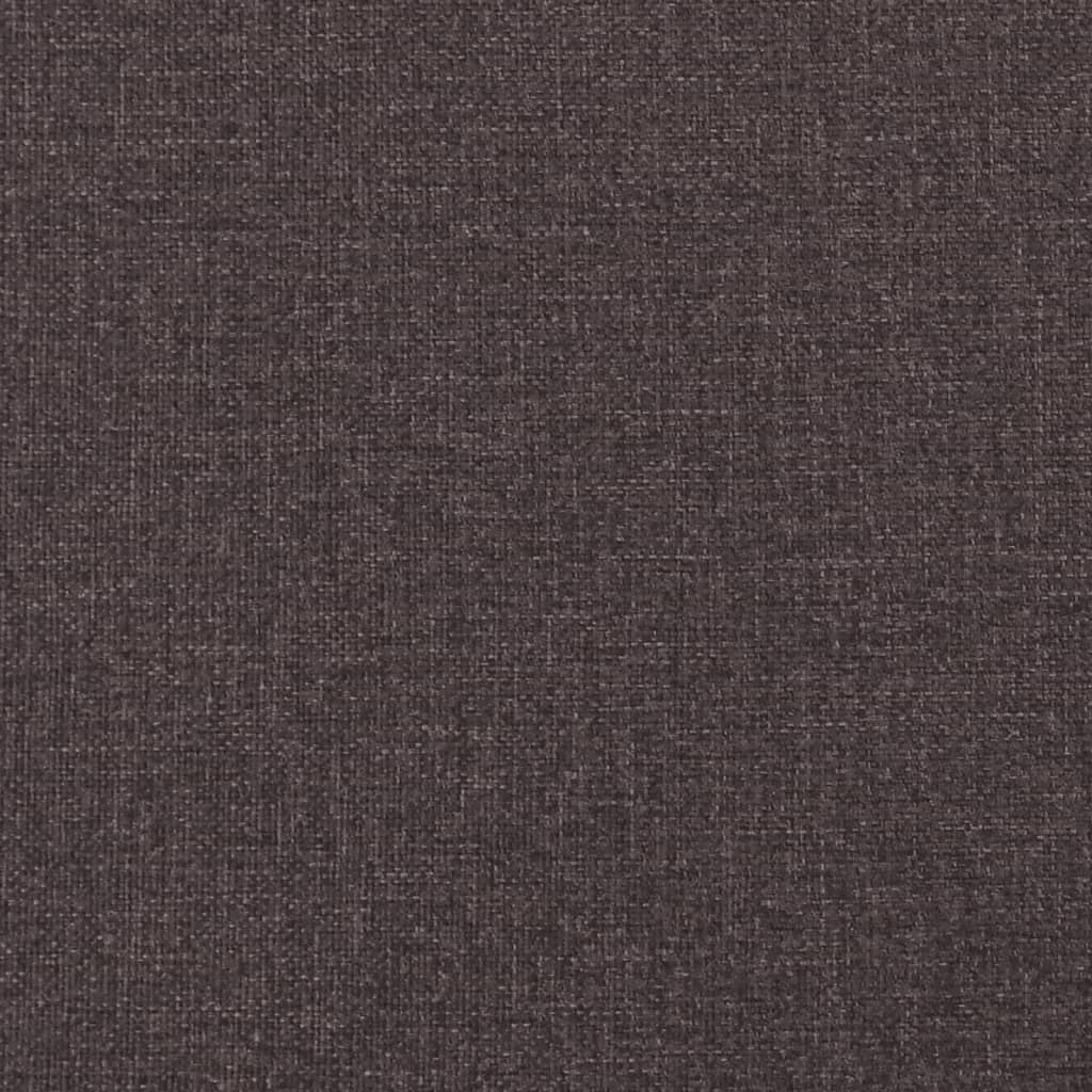 vidaXL Sedežna garnitura 2-delna temno rjava tkanina