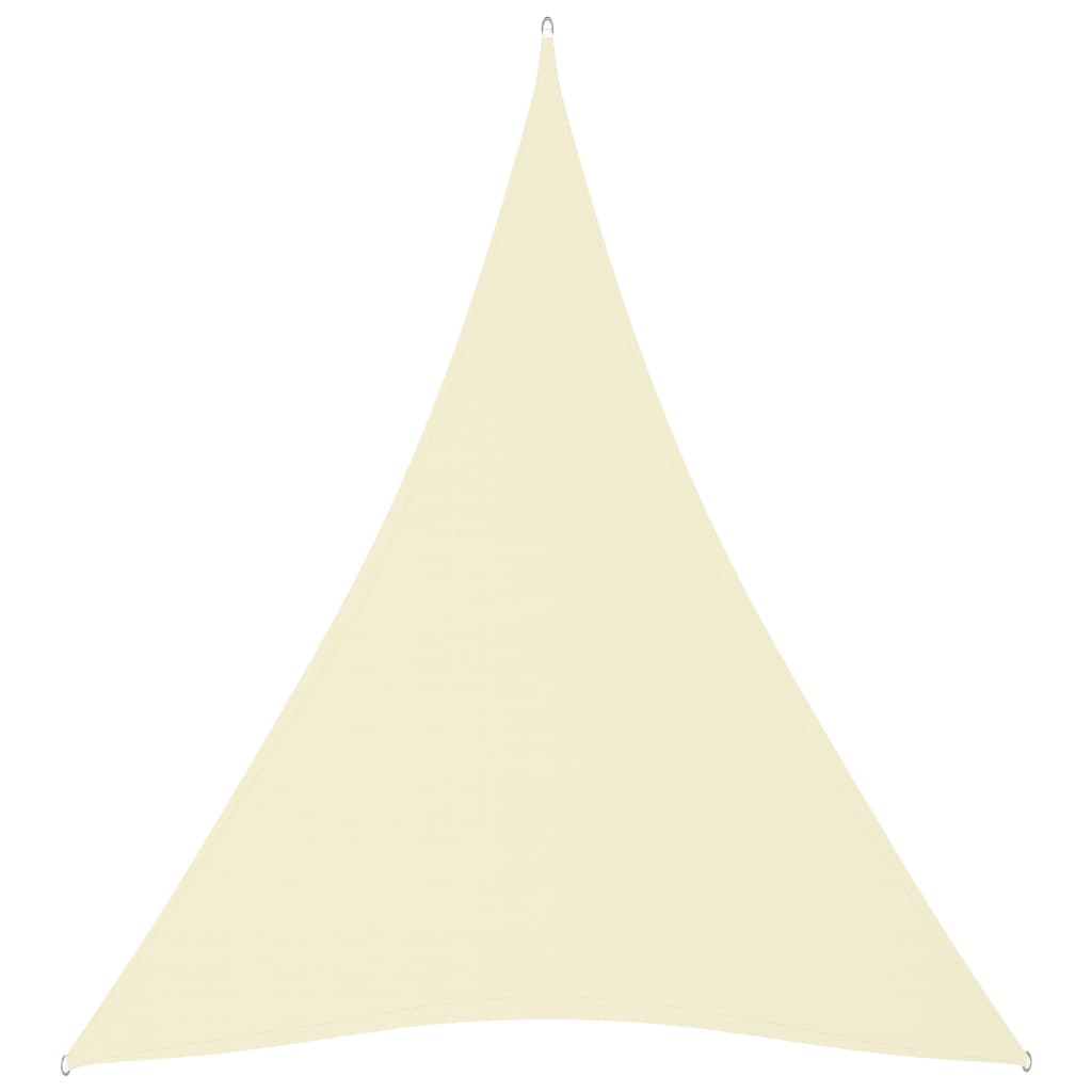 vidaXL Senčno jadro oksford blago trikotno 5x6x6 m krem