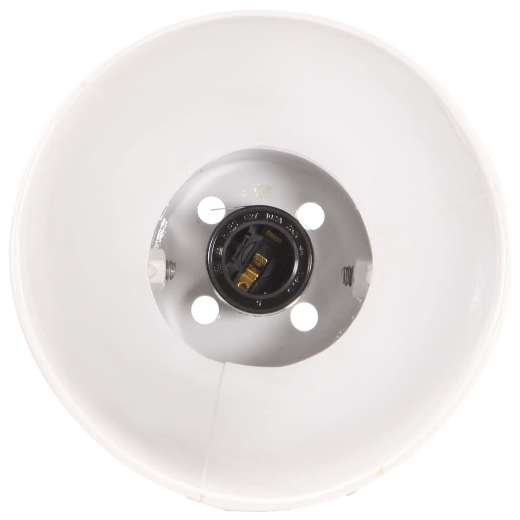 vidaXL Industrijska namizna svetilka bela okrogla 58x18x90 cm E27