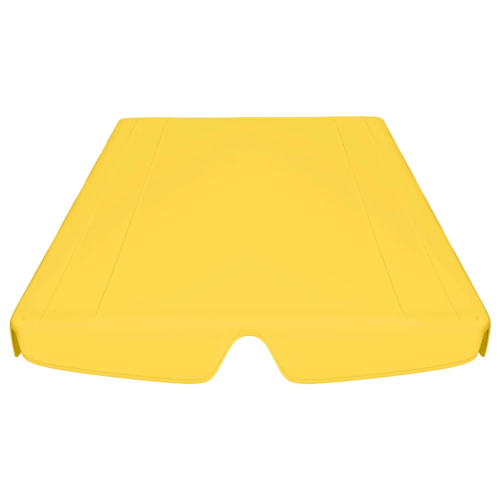 vidaXL Streha za vrtno gugalnico rumena 150/130x105/70 cm