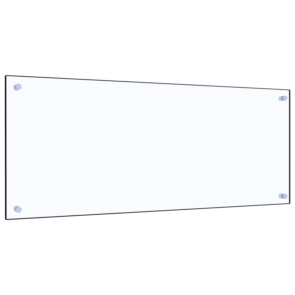 vidaXL Kuhinjska zaščitna obloga prozorna 100x40 cm kaljeno steklo
