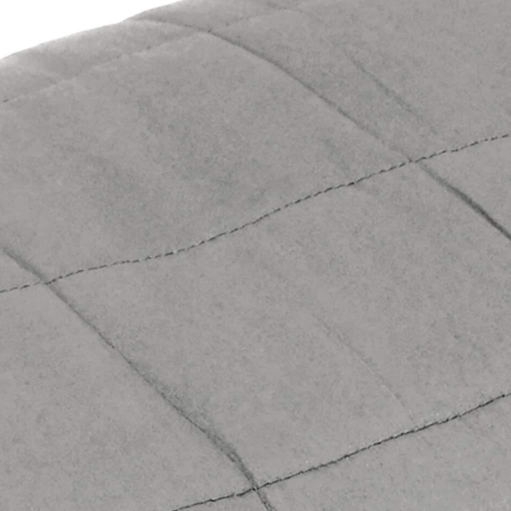 vidaXL Obtežena odeja siva 150x200 cm 7 kg blago