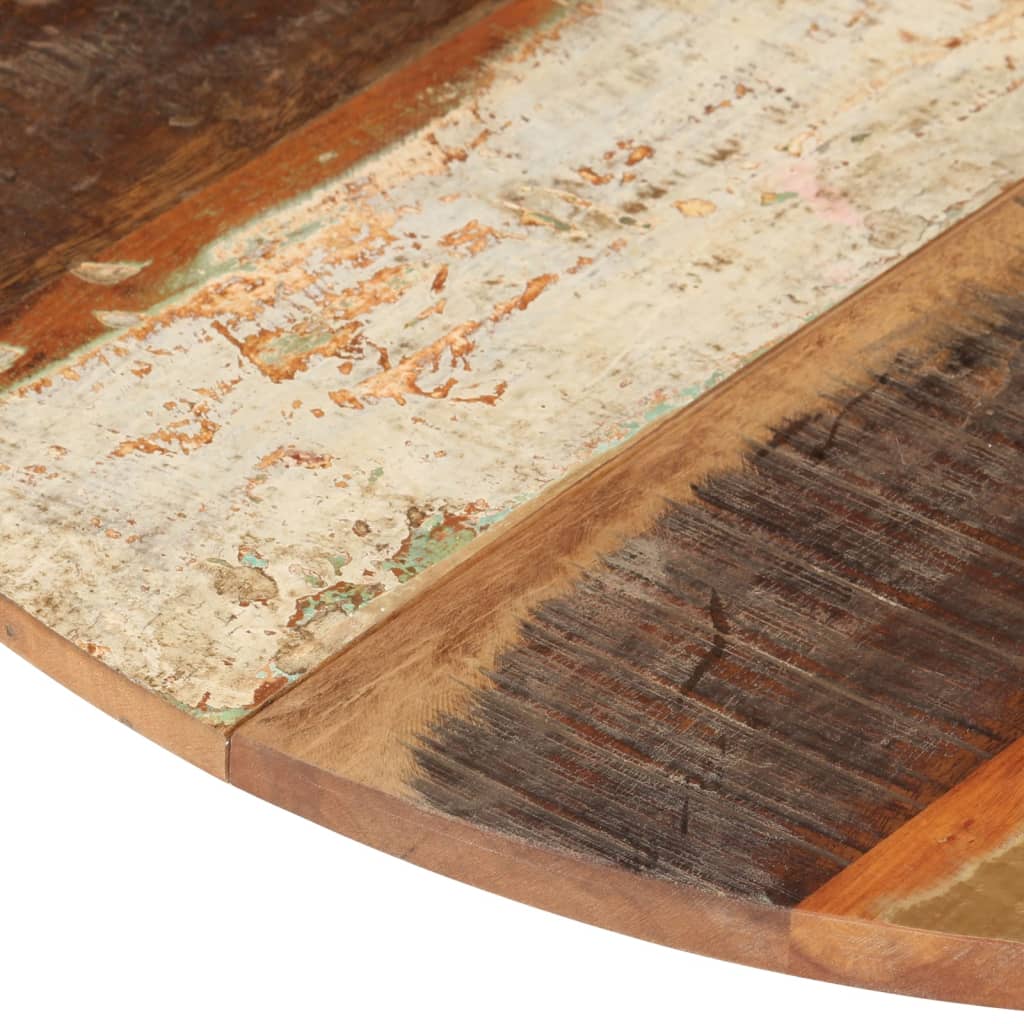 vidaXL Okrogla mizna plošča 70 cm 15-16 mm trden predelan les