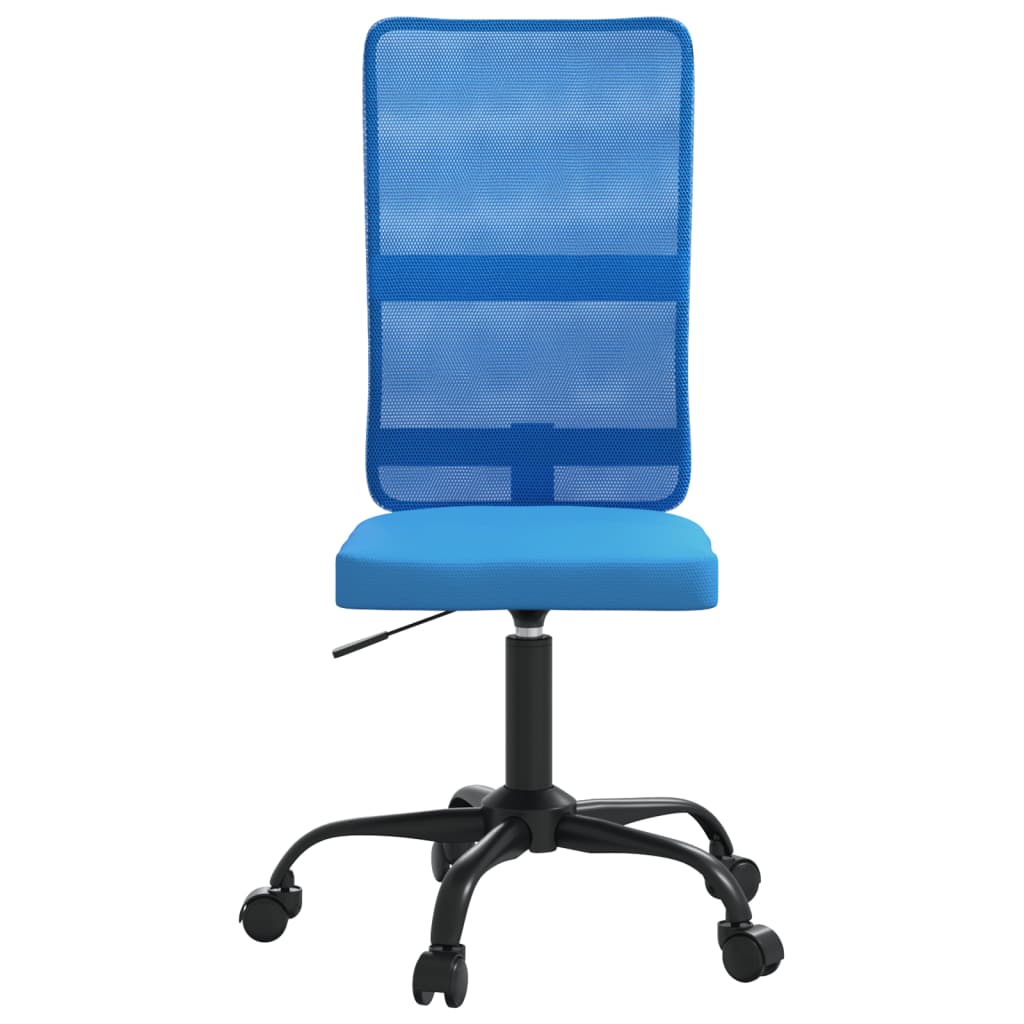 vidaXL Pisarniški stol nastavljiv po višini modro mrežasto blago