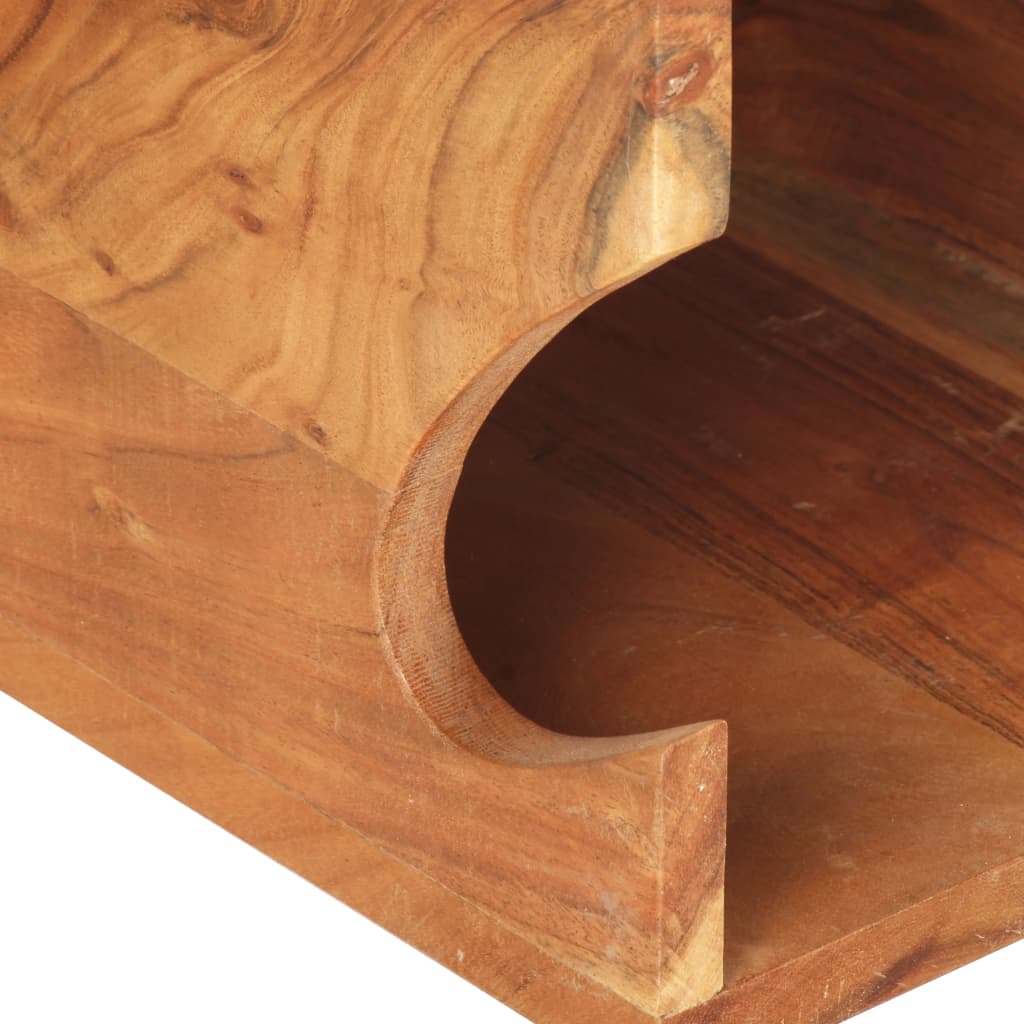 vidaXL Stensko stojalo za kolo 35x25x25 cm trden akacijev les