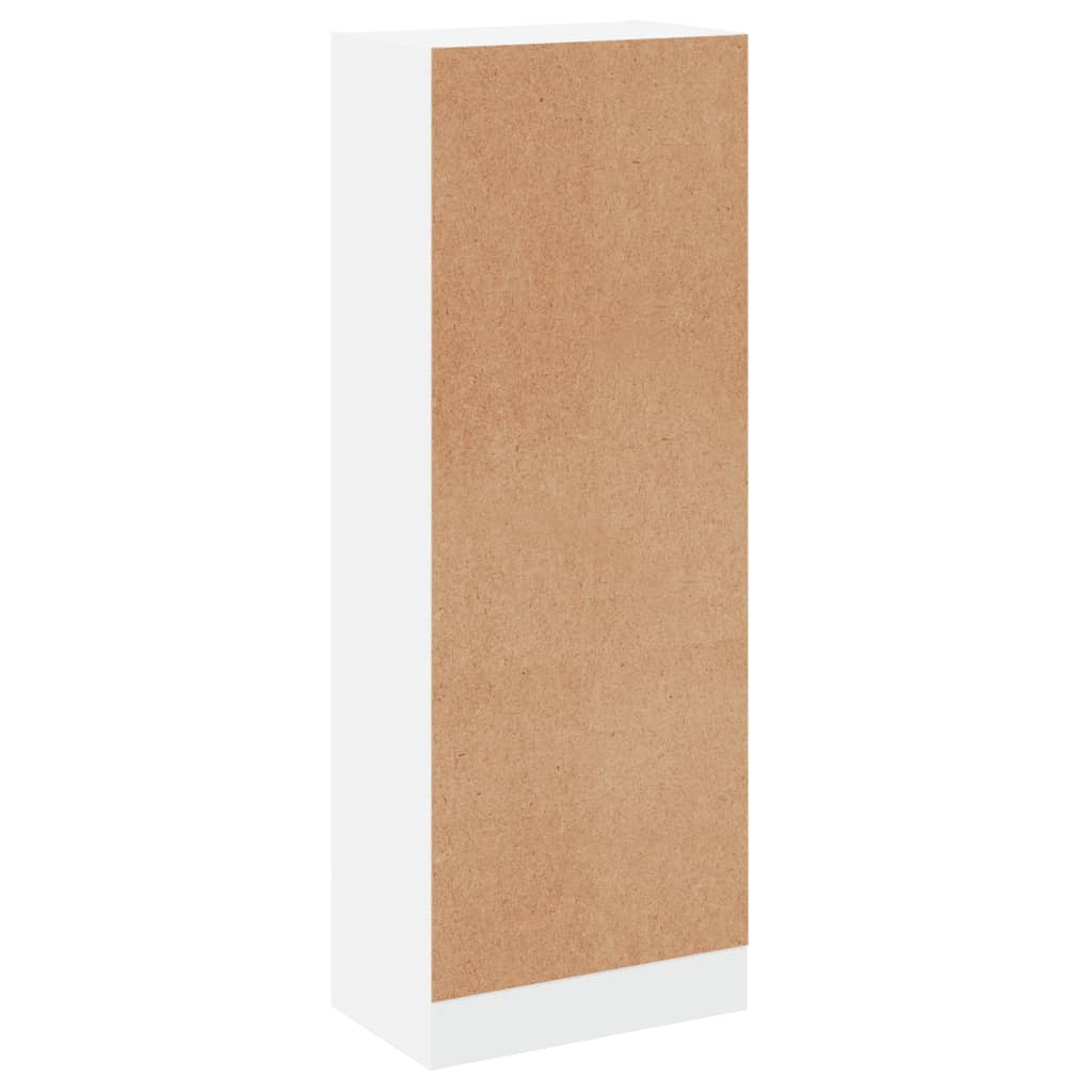 vidaXL Knjižna omara 3-nadstropna bela 40x24x108 cm iverna plošča