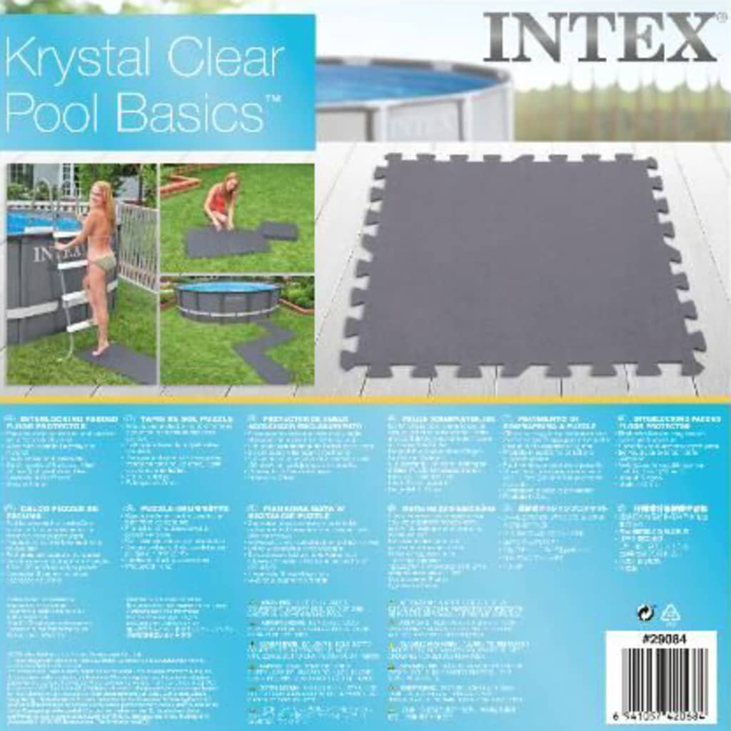 Intex Zaščitna podloga za tla 8 kosov 50x50x0,5 cm 1,9 m²