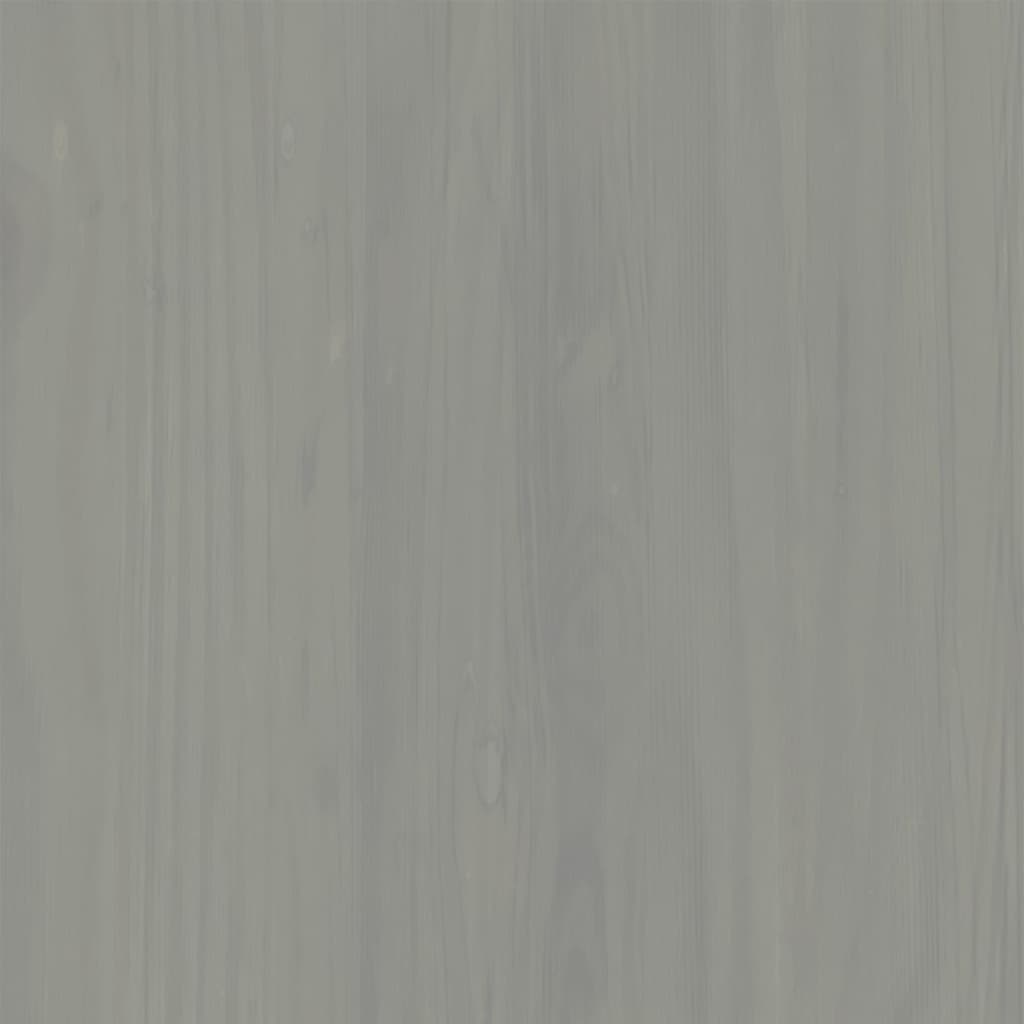 vidaXL Predalnik VIGO siv 80x40x76 cm trdna borovina