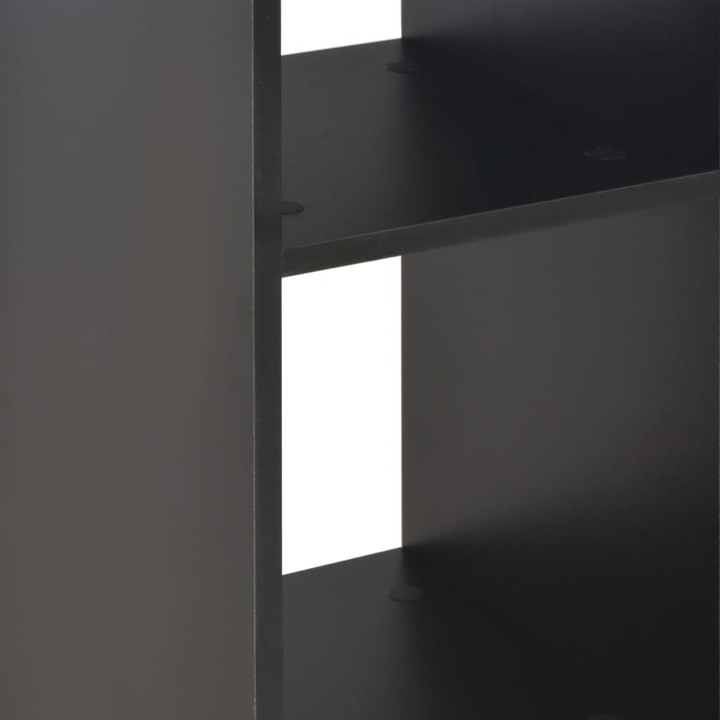 vidaXL Barska miza 60x60x110 cm črna