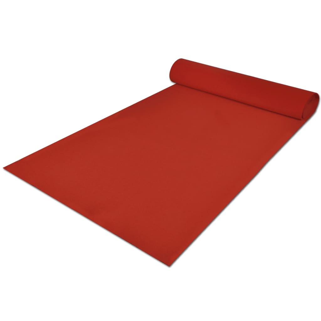vidaXL Rdeča Preproga 1 x 5 m Izjemno Težka 400 g/m2