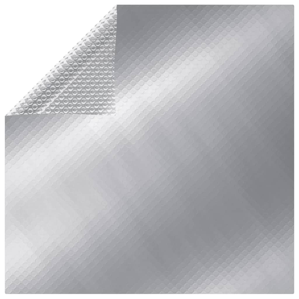 vidaXL Pravokotno pokrivalo za bazen 1200x600 cm PE srebrno