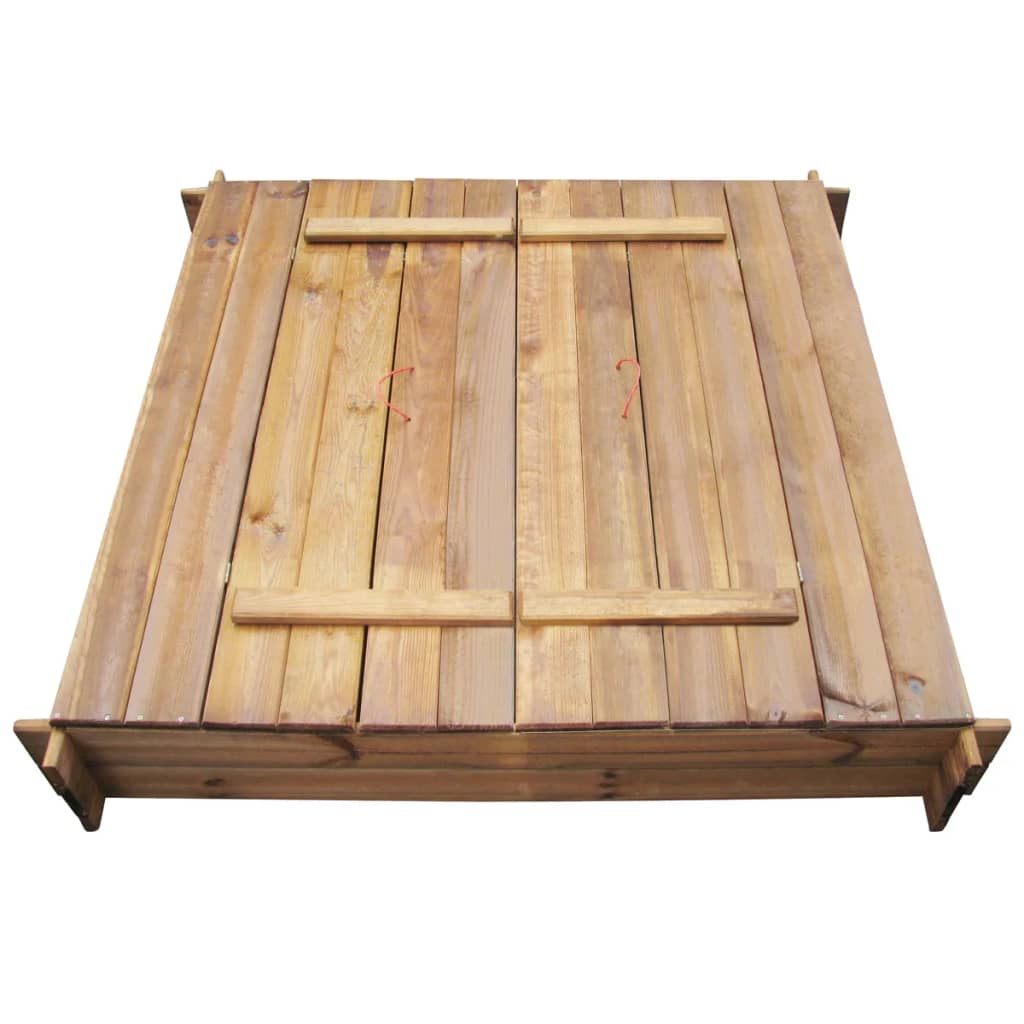vidaXL Peskovnik iz impregniranega lesa kvadraten