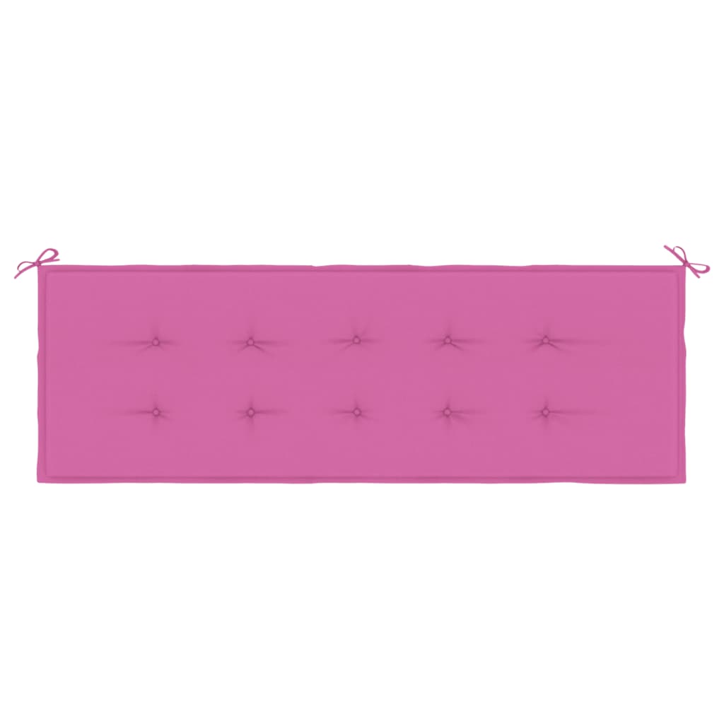 vidaXL Blazina za vrtno klop roza 150x50x3 cm oxford tkanina