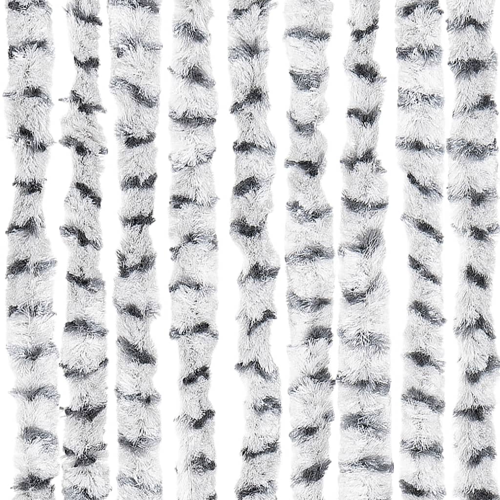 vidaXL Zavesa proti mrčesu sv. siva in temno siva 100x200 cm šenilja