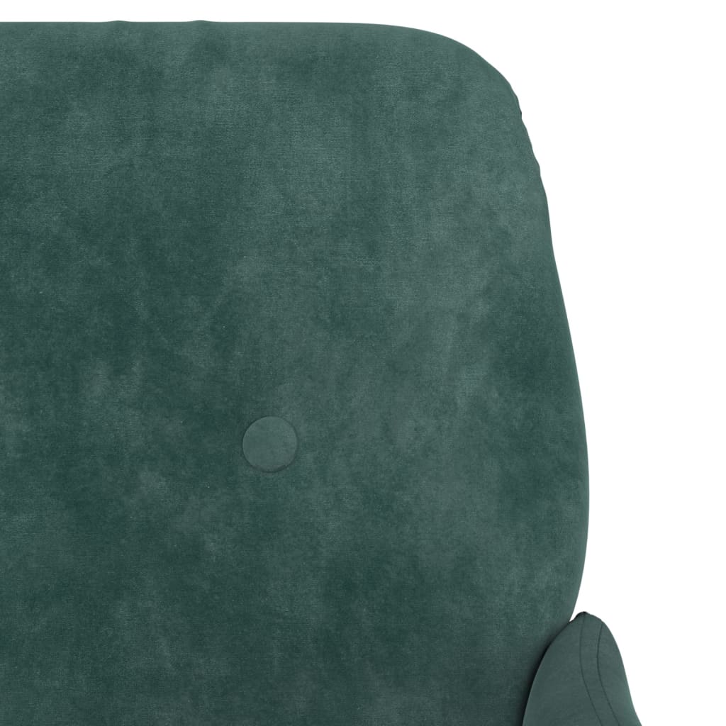 vidaXL Fotelj temno zelen 62x79x79 cm žamet