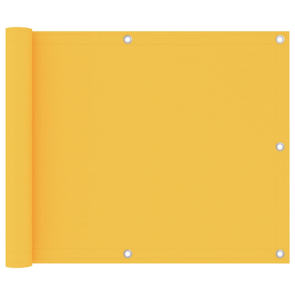 vidaXL Balkonsko platno rumeno 75x300 cm oksford blago