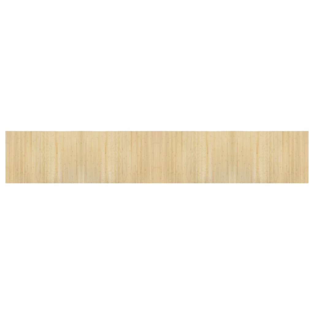 vidaXL Preproga pravokotna svetlo naravna 70x400 cm bambus