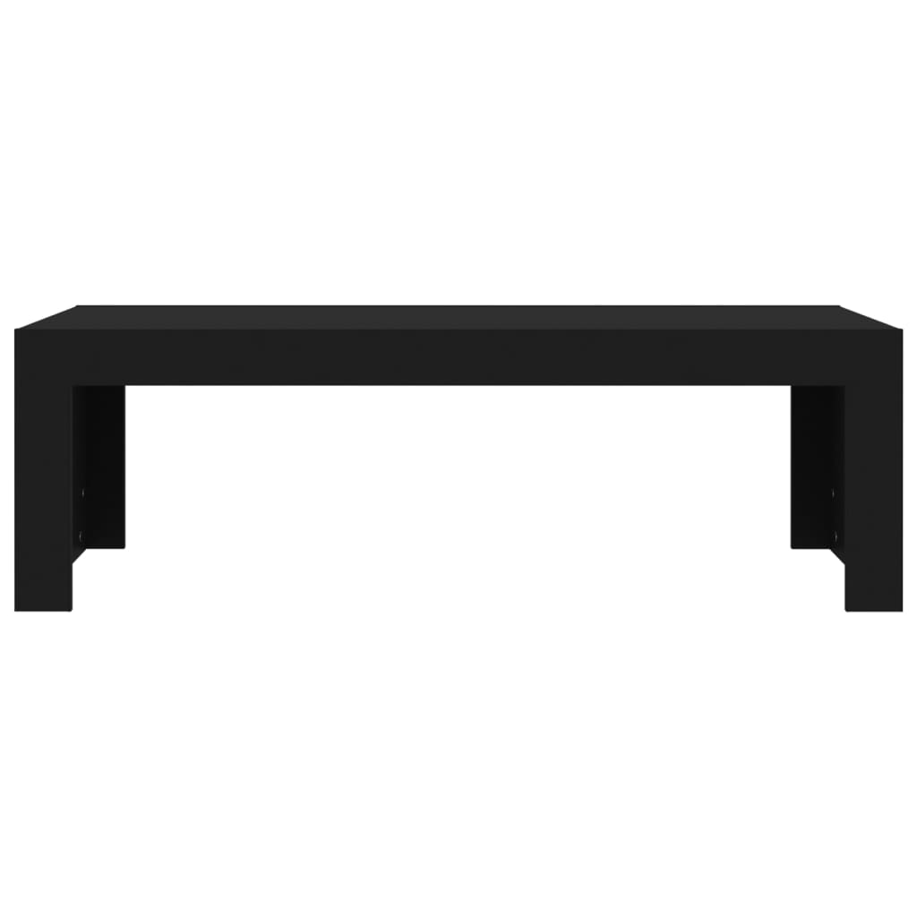 vidaXL Klubska mizica črna 110x50x35 cm iverna plošča