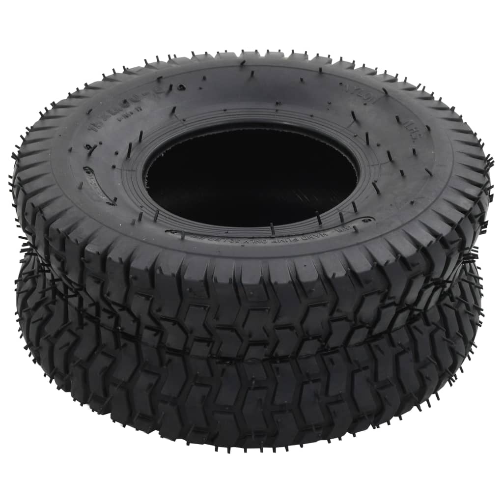 vidaXL Zračnice in pnevmatike za samokolnico 4 kosi 15x6.00-6 4PR guma