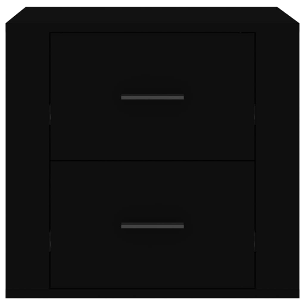 vidaXL Nočna omarica črna 50x39x47 cm