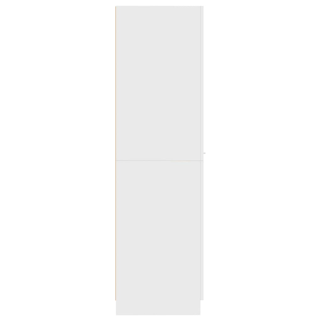 vidaXL Lekarniška omara bela 30x42,5x150 cm iverna plošča