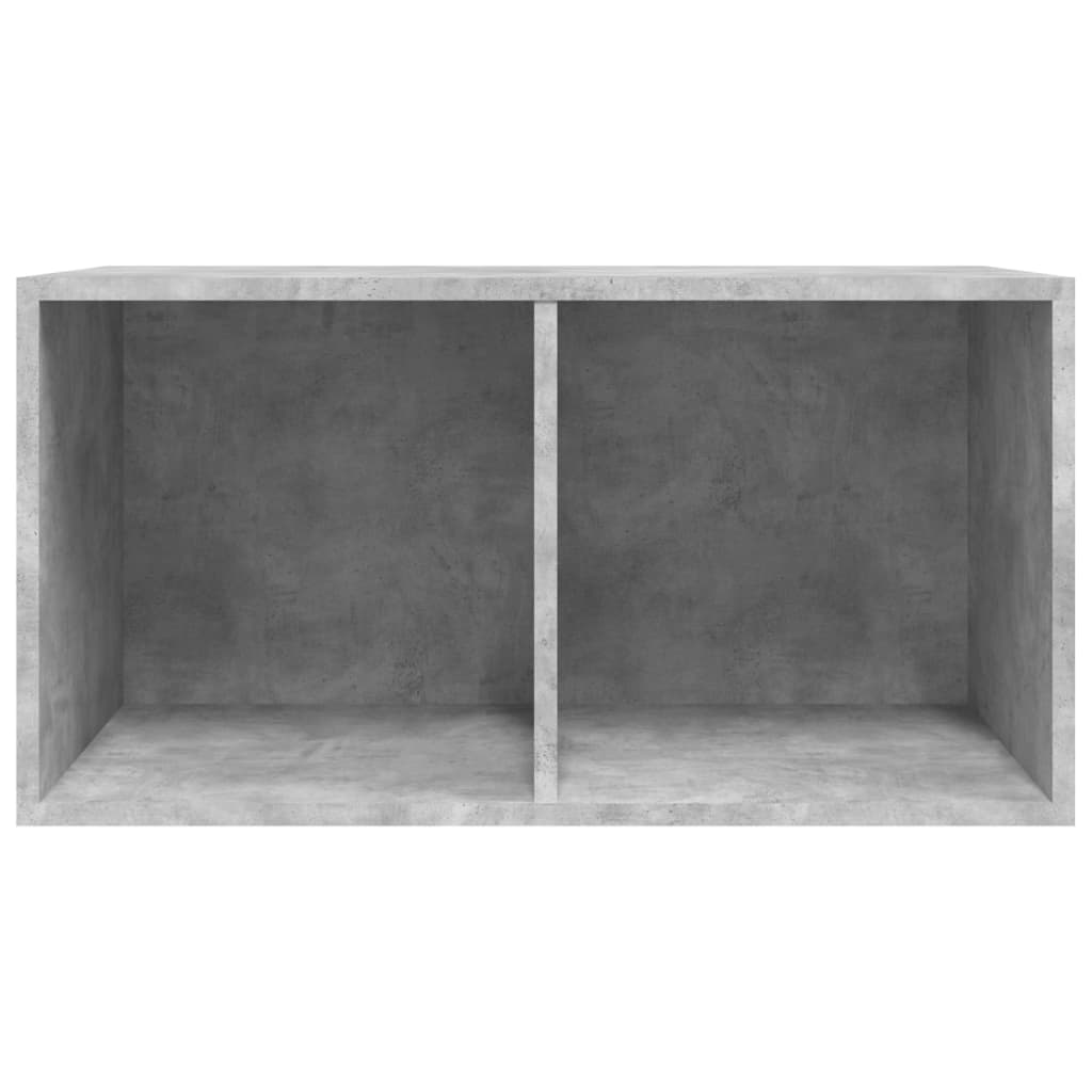 vidaXL Škatla za shranjevanje plošč betonsko siva 71x34x36 cm les