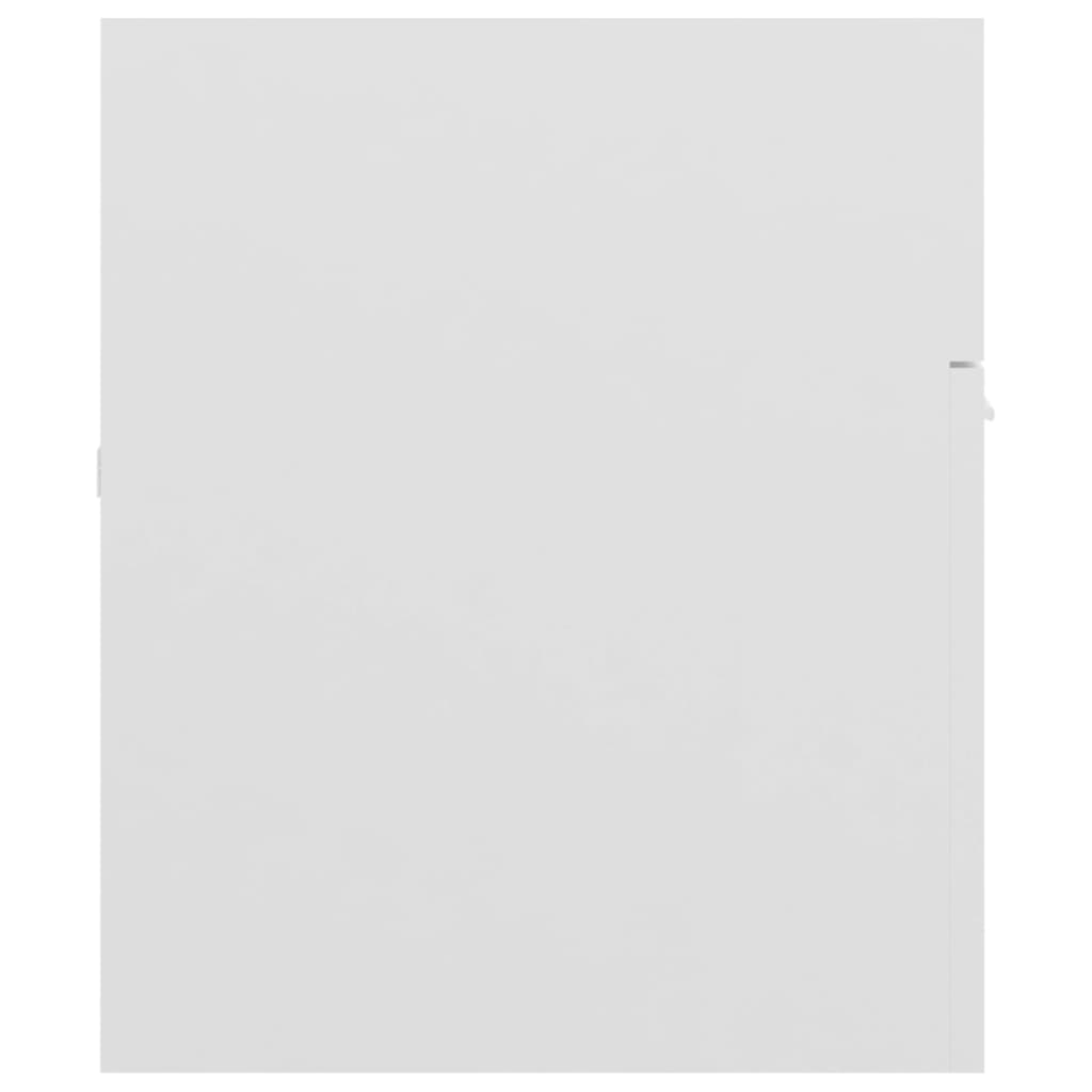 vidaXL Omarica za umivalnik visok sijaj bela 100x38,5x46 cm iverna pl.