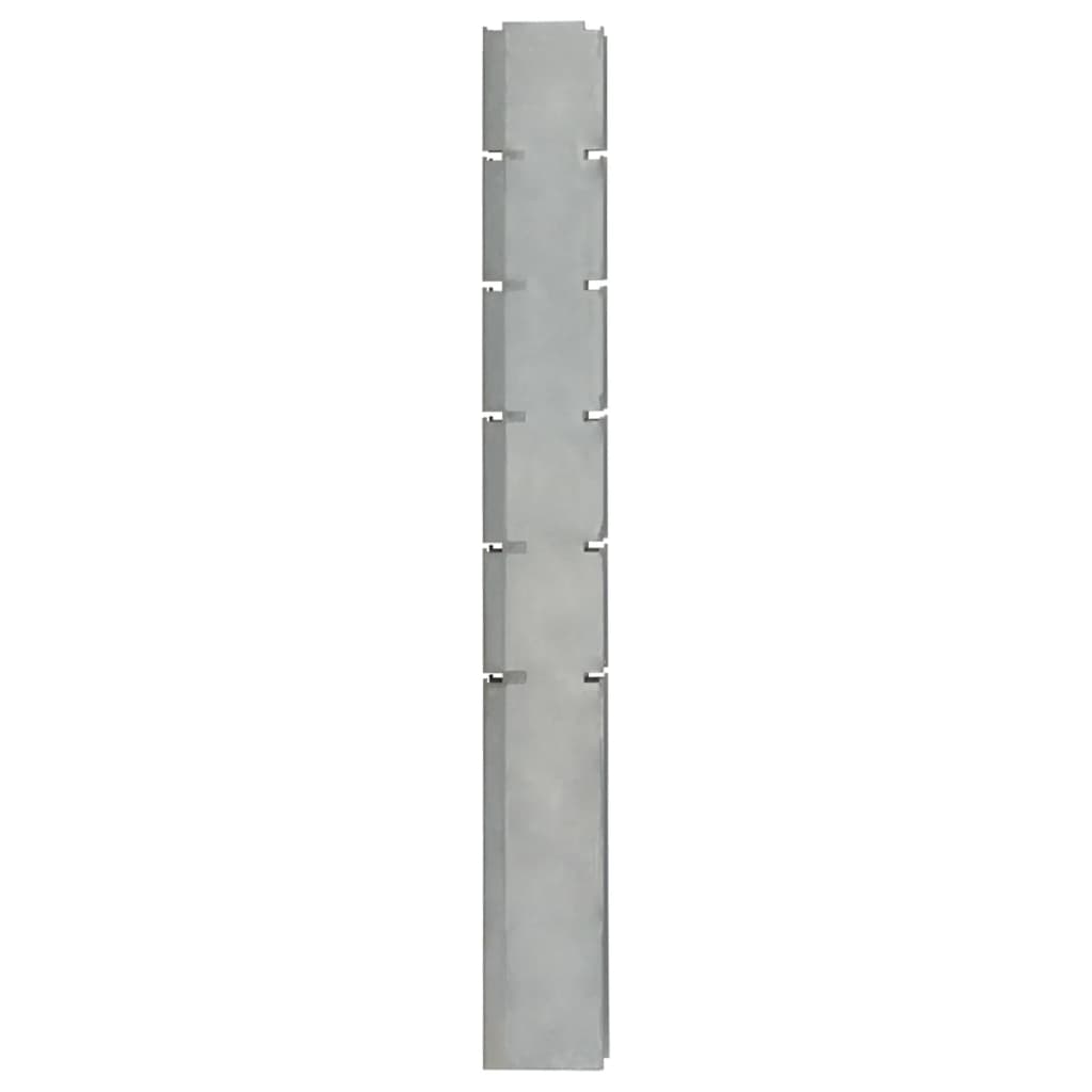 vidaXL Stebriček za gabionsko ograjo srebrn 160 cm pocinkano jeklo