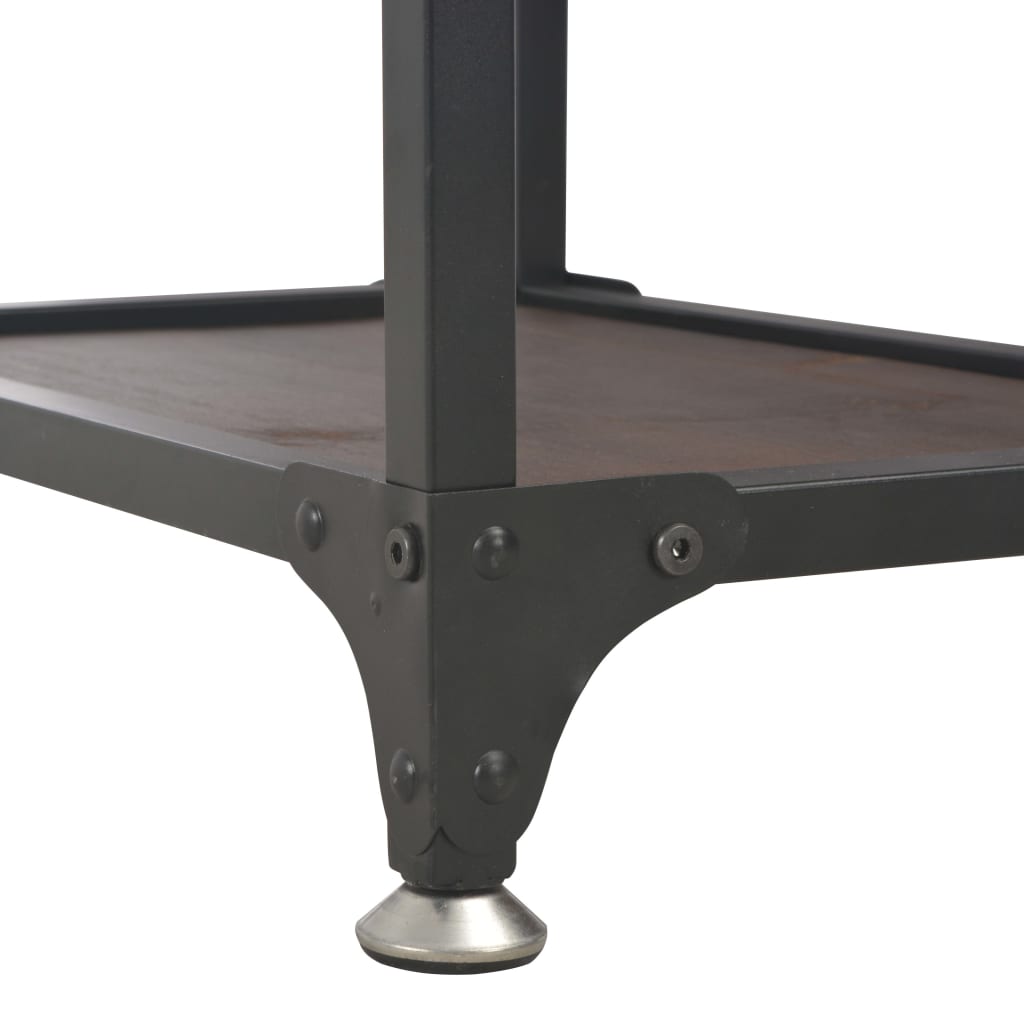 vidaXL Pisalna miza s 3 predali 110x50x78 cm trden les jelke