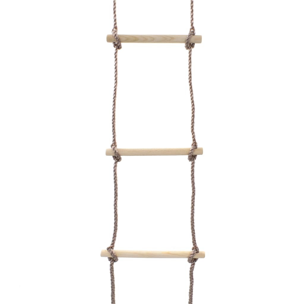 vidaXL Otroška lestev iz vrvi 290 cm les