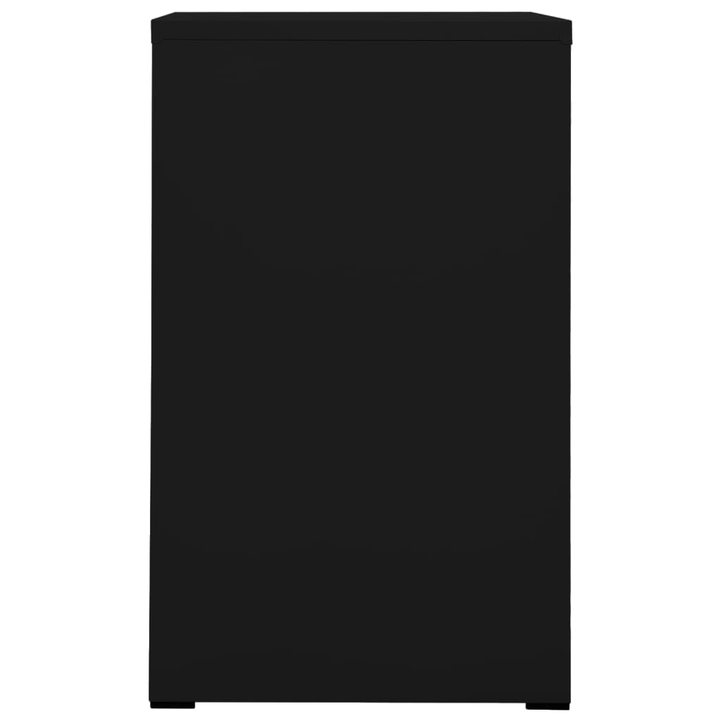 vidaXL Arhivska omarica črna 46x62x102,5 cm jeklo