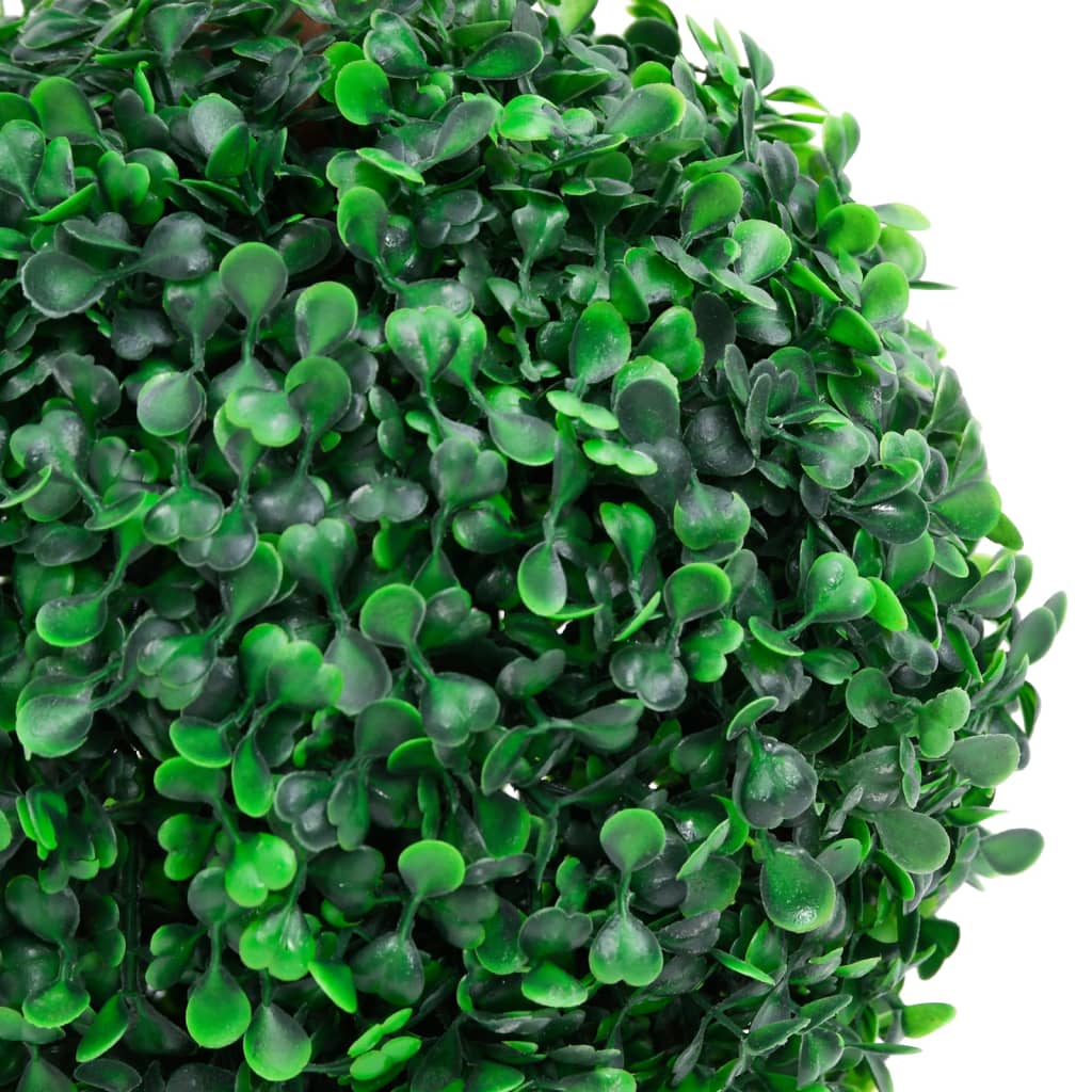 vidaXL Umetni pušpan z loncem okrogel zelene barve 60 cm