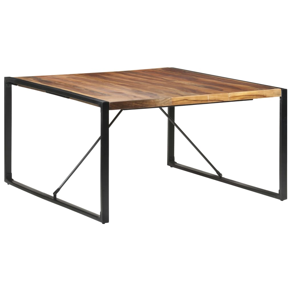 vidaXL Jedilna miza 140x140x75 cm trden les s finišem iz palisandra