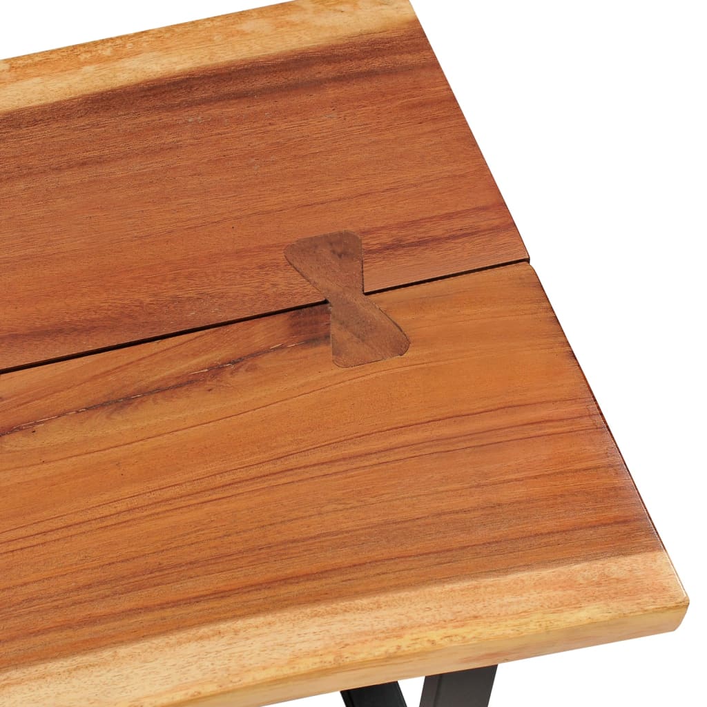 vidaXL Klubska mizica iz trdnega suar lesa 102x54x41 cm