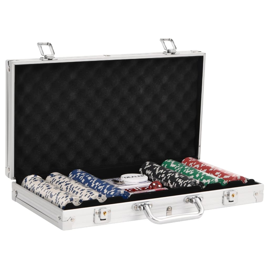 vidaXL Komplet poker žetonov 300 kosov 11,5 g