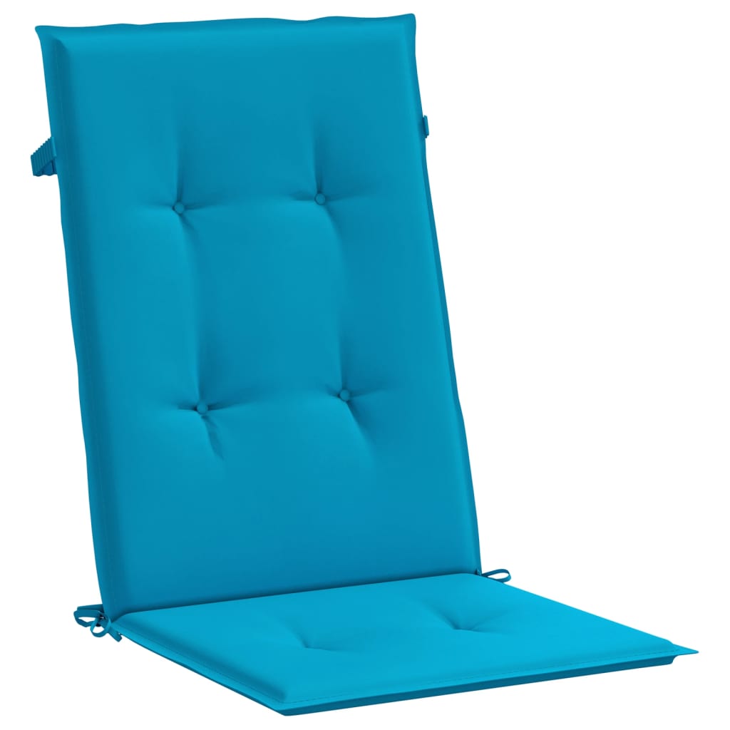 vidaXL Blazine za vrtne stole 2 kosa modre 120x50x3 cm blago