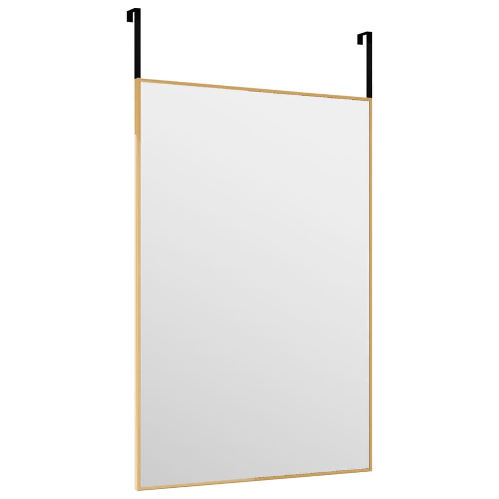 vidaXL Ogledalo za vrata zlato 40x60 cm steklo in aluminij